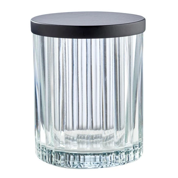 London Ribbed Glass Storage Jar 2 London Ribbed Glass Storage Jar - Image 2