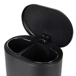 Elements 6L Matte Black Recycling Pedal Bin -Elements Bathroom Deals Store 1000181260 alt04