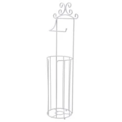 Maison White Free-Standing Toilet Roll Holder