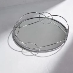 Dorma Silver Mirrored Tray