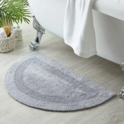 Super Soft Reversible Semi Circle Bath Mat 27 Super Soft Reversible Semi Circle Bath Mat -Elements Bathroom Deals Store 30711441