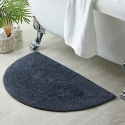 Super Soft Reversible Semi Circle Bath Mat 24 Super Soft Reversible Semi Circle Bath Mat -Elements Bathroom Deals Store 30711442