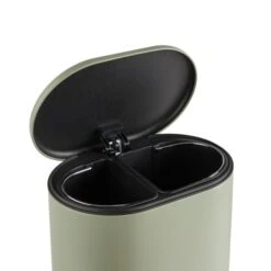 Sage Green Recycling Bin -Elements Bathroom Deals Store 30730703 alt03