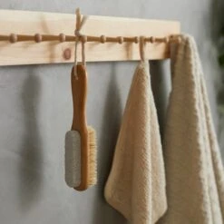 Wooden Foot Brush And Pumic Stone