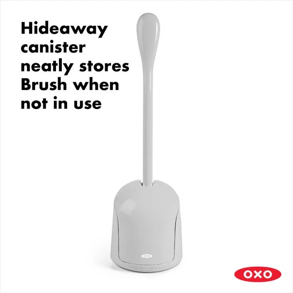 OXO Compact Grey Toilet Brush Canister 4 OXO Compact Grey Toilet Brush Canister - Image 4