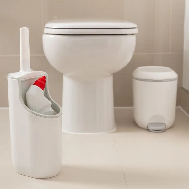 Addis White Toilet Brush With Cleaner Compartment 3 Addis White Toilet Brush With Cleaner Compartment - Image 3
