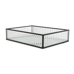 Ribbed Black Edge Glass Tray -Elements Bathroom Deals Store 30755577 alt03