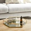 Hexagonal Gold Tray