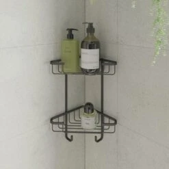 Rust-Free 2 Tier Corner Caddy -Elements Bathroom Deals Store 30814818 alt03