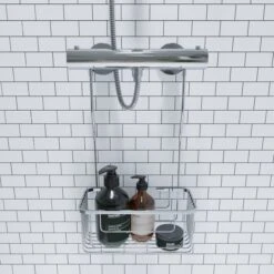 Rust-Free Hook Over Shower Caddy -Elements Bathroom Deals Store 30814820 alt03