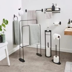 Essentials Freestanding Towel Rail 19 Essentials Freestanding Towel Rail -Elements Bathroom Deals Store 30830265 alt09