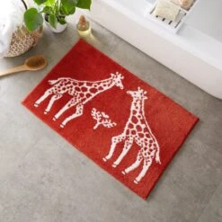 Giraffes Bath Mat