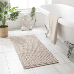 100% Recycled Pebble Bath Mat, XL -Elements Bathroom Deals Store 30834975