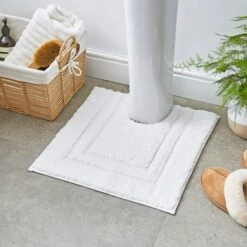 Luxury Cotton Pedestal Mat 32 Luxury Cotton Pedestal Mat -Elements Bathroom Deals Store 30837123