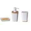 Natureo Bamboo 3 Piece Bathroom Accessories Set