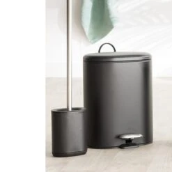 6 Litre Siliflex Oval Bathroom Bin -Elements Bathroom Deals Store 30856946 alt04