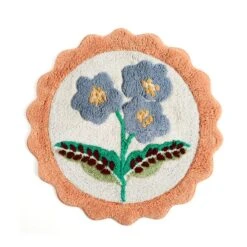 Heart And Soul Floral Round Bath Mat -Elements Bathroom Deals Store 30861631 alt02