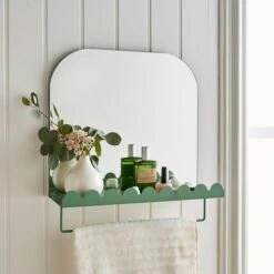 Heart And Soul Scalloped Mirror -Elements Bathroom Deals Store 30861735