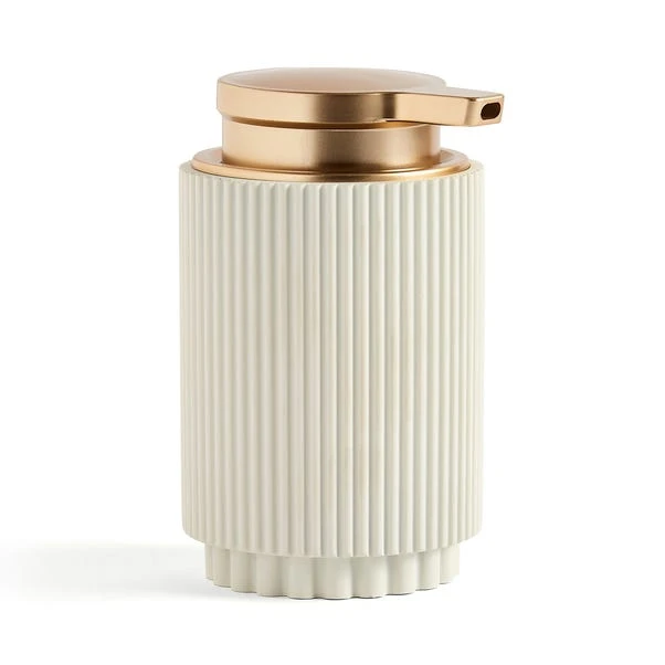 Modern Luxe Ribbed Resin Soap Dispenser 3 Modern Luxe Ribbed Resin Soap Dispenser - Image 3