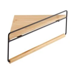 Compact Living Corner Shelf With Towel Rail -Elements Bathroom Deals Store 30864799 alt02