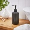 Ceramic Ribbed Soap Dispenser