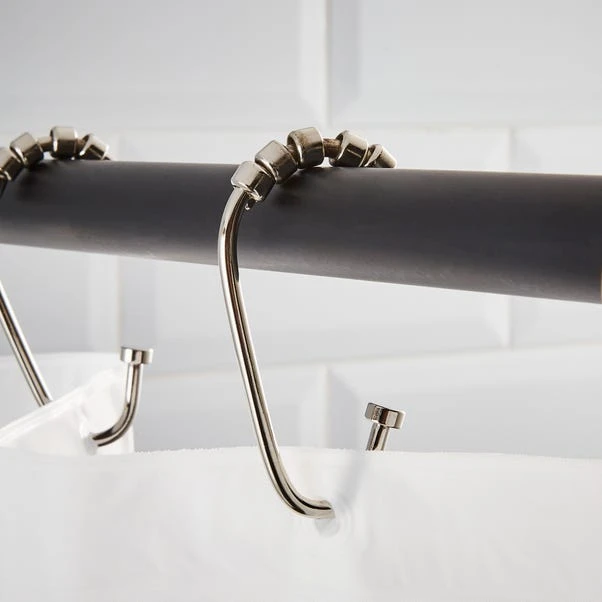 Pack Of 12 Open Shower Curtain Rings 5 Pack Of 12 Open Shower Curtain Rings - Image 5