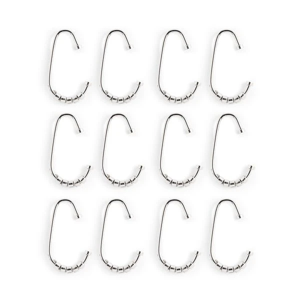 Pack Of 12 Open Shower Curtain Rings 6 Pack Of 12 Open Shower Curtain Rings - Image 6