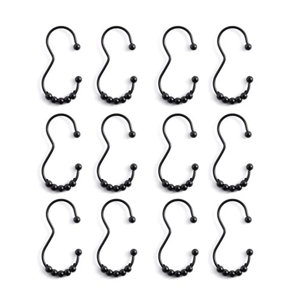 Pack Of 12 3-Shaped Shower Curtain Rings 3 Pack Of 12 3-Shaped Shower Curtain Rings - Image 3