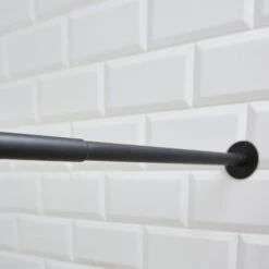 L Shape Expandable Black Shower Curtain Rail -Elements Bathroom Deals Store 30864820 alt04