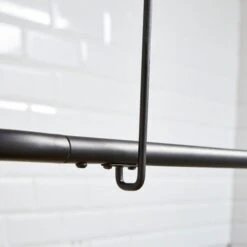 L Shape Expandable Black Shower Curtain Rail -Elements Bathroom Deals Store 30864820 alt05