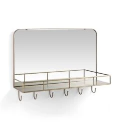 Heart And Soul Rectangle Wall Mirror With Hooks -Elements Bathroom Deals Store 30866960 alt02