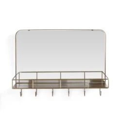 Heart And Soul Rectangle Wall Mirror With Hooks -Elements Bathroom Deals Store 30866960 alt03