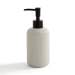 Ceramic Ribbed Soap Dispenser -Elements Bathroom Deals Store 30870199 alt01