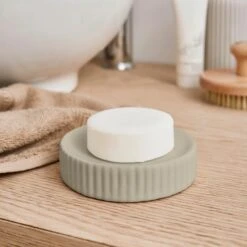 Ceramic Ribbed Soap Dish -Elements Bathroom Deals Store 30870202