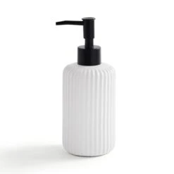 Ceramic Ribbed Soap Dispenser -Elements Bathroom Deals Store 30870204 alt01