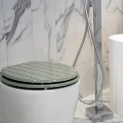 Tongue And Groove Soft Close Toilet Seat -Elements Bathroom Deals Store 30870605