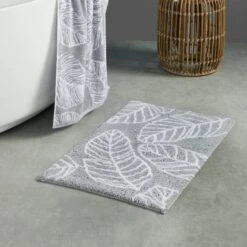 Fusion Matteo Grey Bath Mat -Elements Bathroom Deals Store 30890703