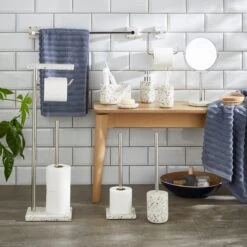 Terrazzo Natural Double Toothbrush Holder -Elements Bathroom Deals Store 30890720 alt09