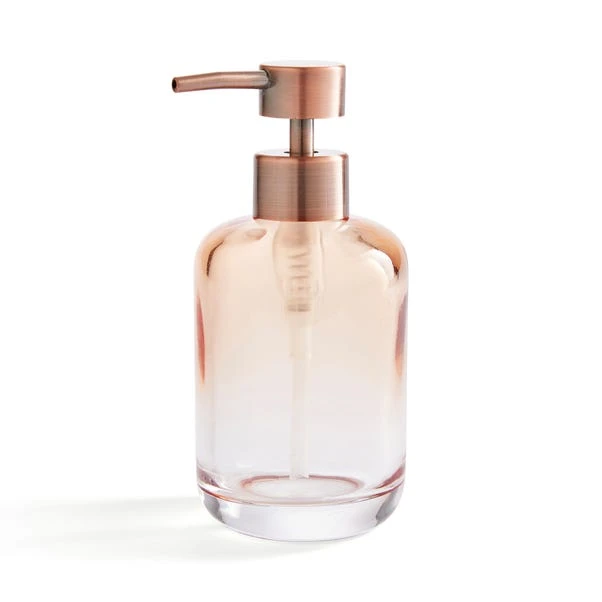 Ombre Apricot Glass Soap Dispenser 3 Ombre Apricot Glass Soap Dispenser - Image 3