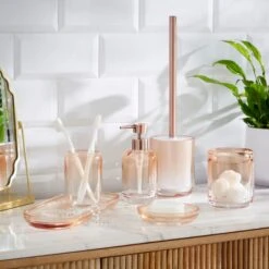 Ombre Apricot Glass Soap Dispenser 7 Ombre Apricot Glass Soap Dispenser -Elements Bathroom Deals Store 30890971 alt09