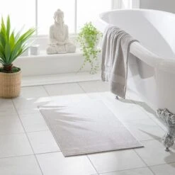 Hotel Heavyweight Terry Bath Mat -Elements Bathroom Deals Store 30900718