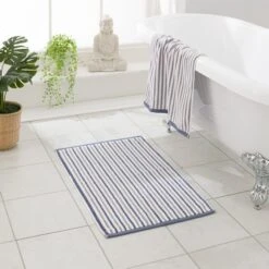 Reversible Stripe Bathmat -Elements Bathroom Deals Store 30900724