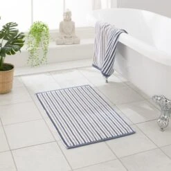 Reversible Stripe Bathmat -Elements Bathroom Deals Store 30900728