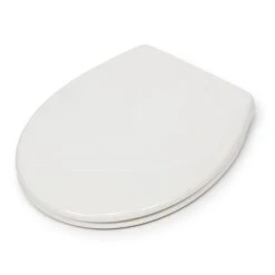 Croydex Corvo White Stick-n-Lock Oval Toilet Seat -Elements Bathroom Deals Store 30908778 alt05