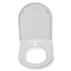Croydex Telese White Stick-n-Lock D Shape Toilet Seat -Elements Bathroom Deals Store 30908779 alt03