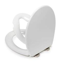 Croydex Lomond White Stick-n-Lock Oval Family Toilet Seat -Elements Bathroom Deals Store 30908780 alt02