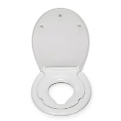Croydex Lomond White Stick-n-Lock Oval Family Toilet Seat -Elements Bathroom Deals Store 30908780 alt03