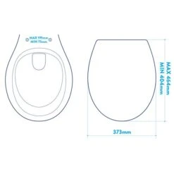 Croydex Lomond White Stick-n-Lock Oval Family Toilet Seat -Elements Bathroom Deals Store 30908780 alt06