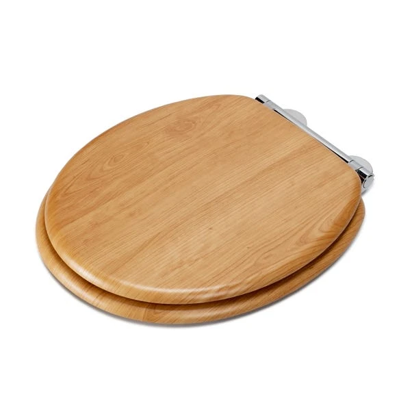 Croydex Hartley Oak Effect Flexi Fix Oval Toilet Seat 2 Croydex Hartley Oak Effect Flexi Fix Oval Toilet Seat - Image 2