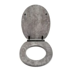 Croydex Kirkstone Grey Flexi Fix Oval Toilet Seat -Elements Bathroom Deals Store 30908845 alt02